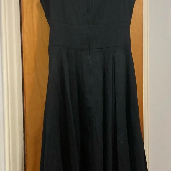 Deadly Dames by Micheline Pitt Black Tie Me Up Dress Discontinued! Size Medium. - Picture 5 of 5